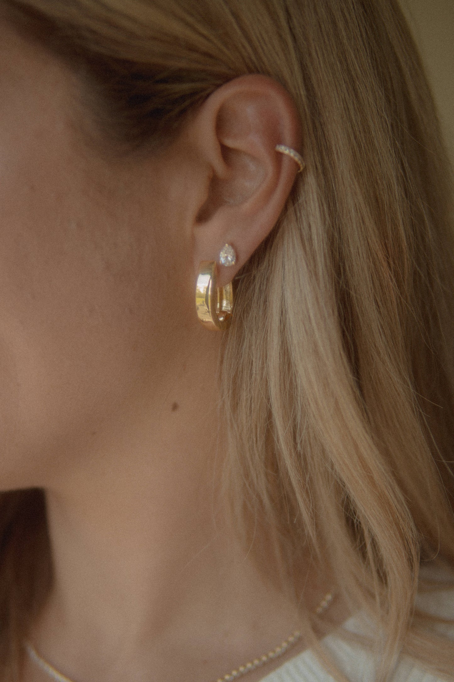 The Crystal Teardrop Studs