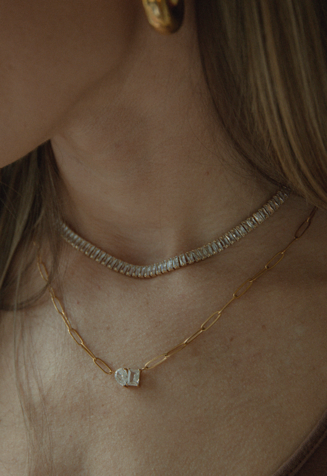The Luxe Link Tennis Necklace