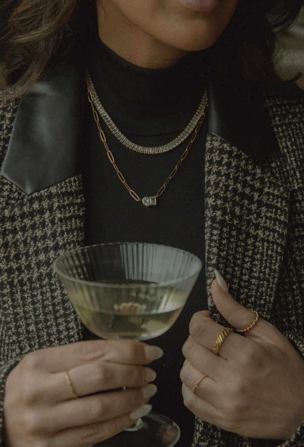 The Luxe Link Tennis Necklace