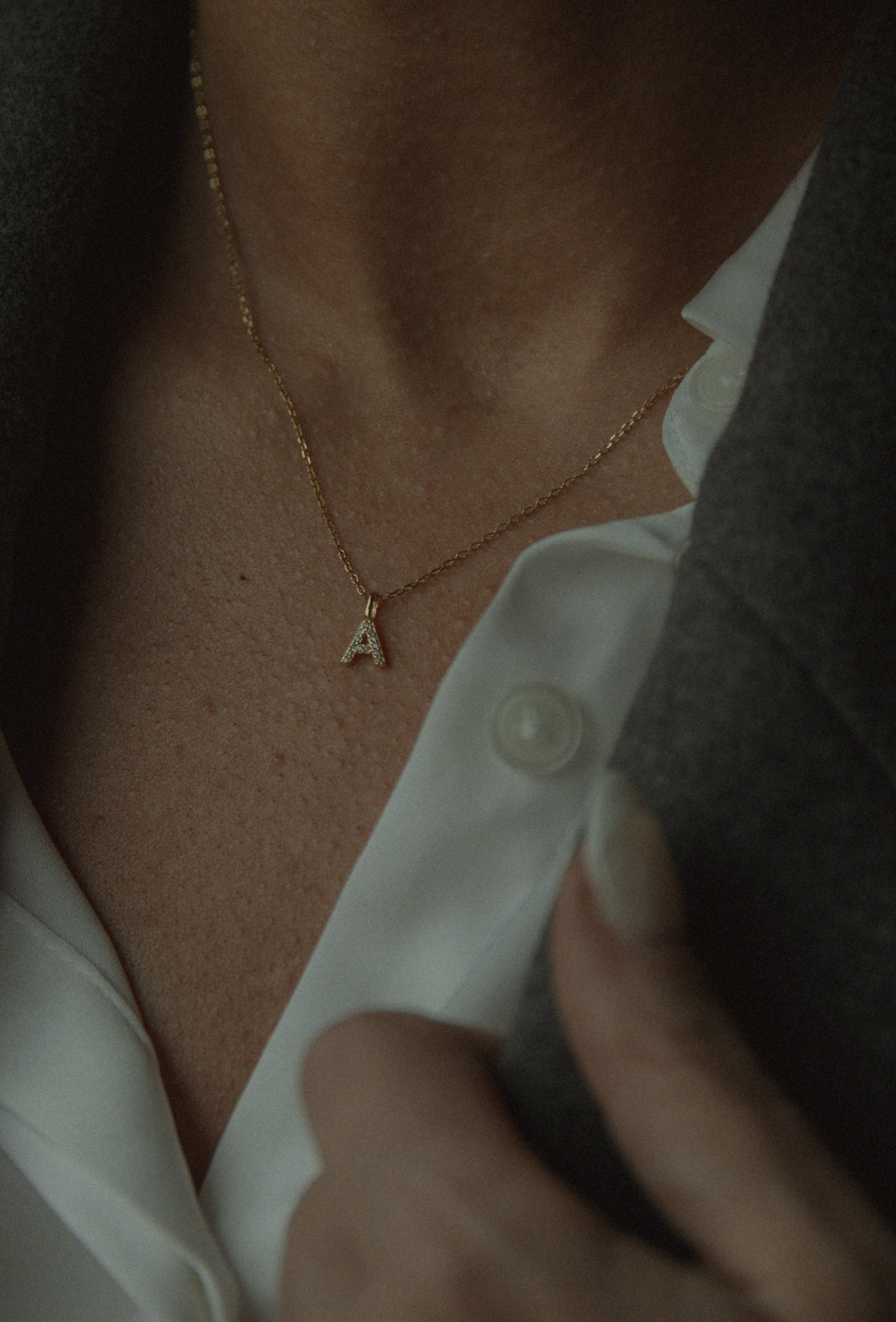 The Sparkle Initial Necklace
