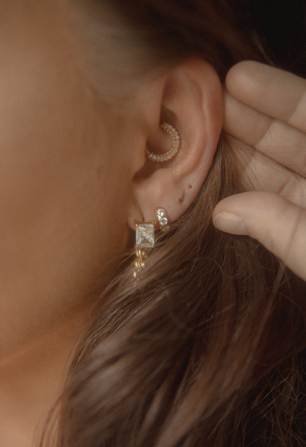 The Chainlink CZ Studs