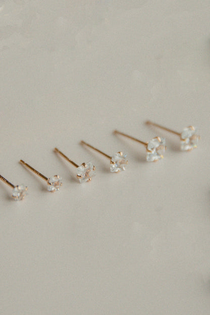 The Square Brilliance Mini Studs