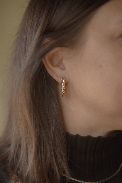 The Golden Twist Hoops