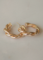 The Golden Twist Hoops