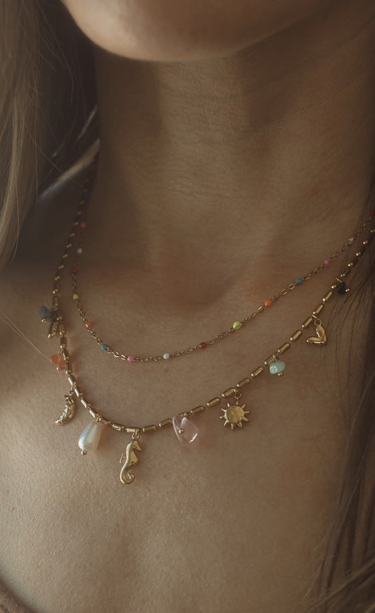 The Golden Coast Charm Necklace